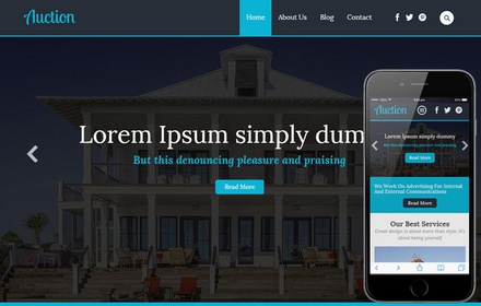 Auction a Real Estate Category Flat Bootstrap Responsive Web Template