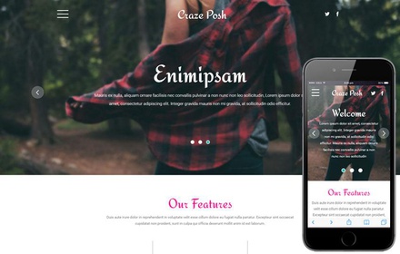 Craze Posh a Fashion Category Flat Bootstrap Responsive web Template