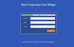 Multi Progressive Form a Flat Responsive Widget Template