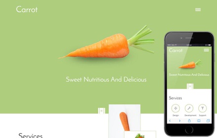 Carrot a Food Category Flat Bootstrap Responsive Web Template