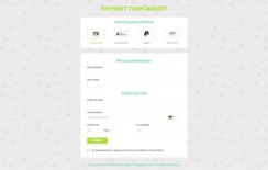 Payment Form Responsive Widget Template