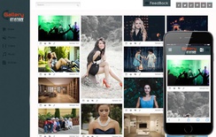 Gallery Station Photo Gallery Mobile Website Template