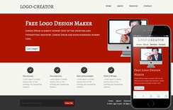 Free Logo Creator company web template and Mobile template