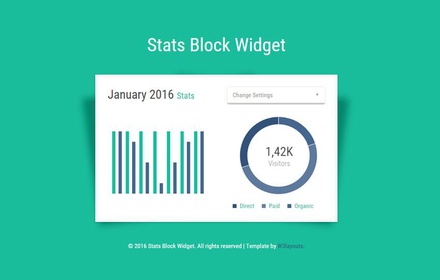 Stats Block Responsive Widget Template