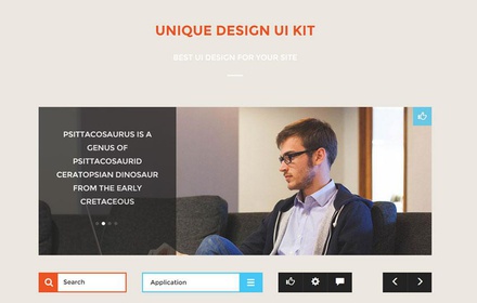 Unique Design UI Kit a Flat Bootstrap Responsive Web Template