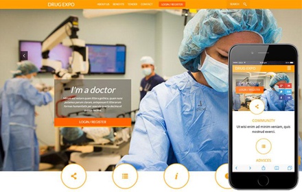 Drug Expo a Medical Category Flat Bootstrap Responsive web template