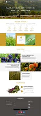 Tilling a Agriculture Category Responsive Web Template