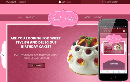 Sweet Cakes a Food Category Flat Bootstrap Responsive web template