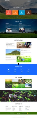 Sowing Agriculture Category Bootstrap Responsive Web Template