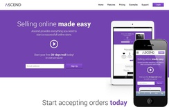 Ascend eCommerce Responsive Mobile Website Template