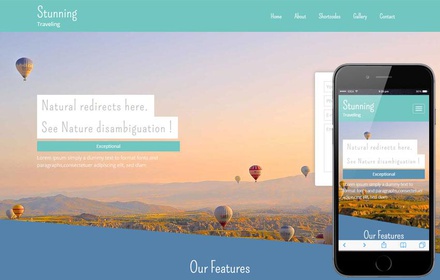 Stunning a Travel Guide Flat Bootstrap Responsive web template