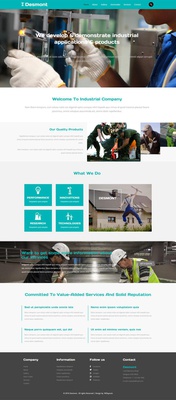Desmont a Industrial  Flat Bootstrap Responsive Web Template