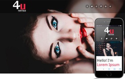 4u Portfolio personal Mobile Website Template