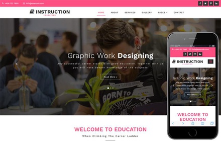 Instruction Education Category Bootstrap Responsive Web Template